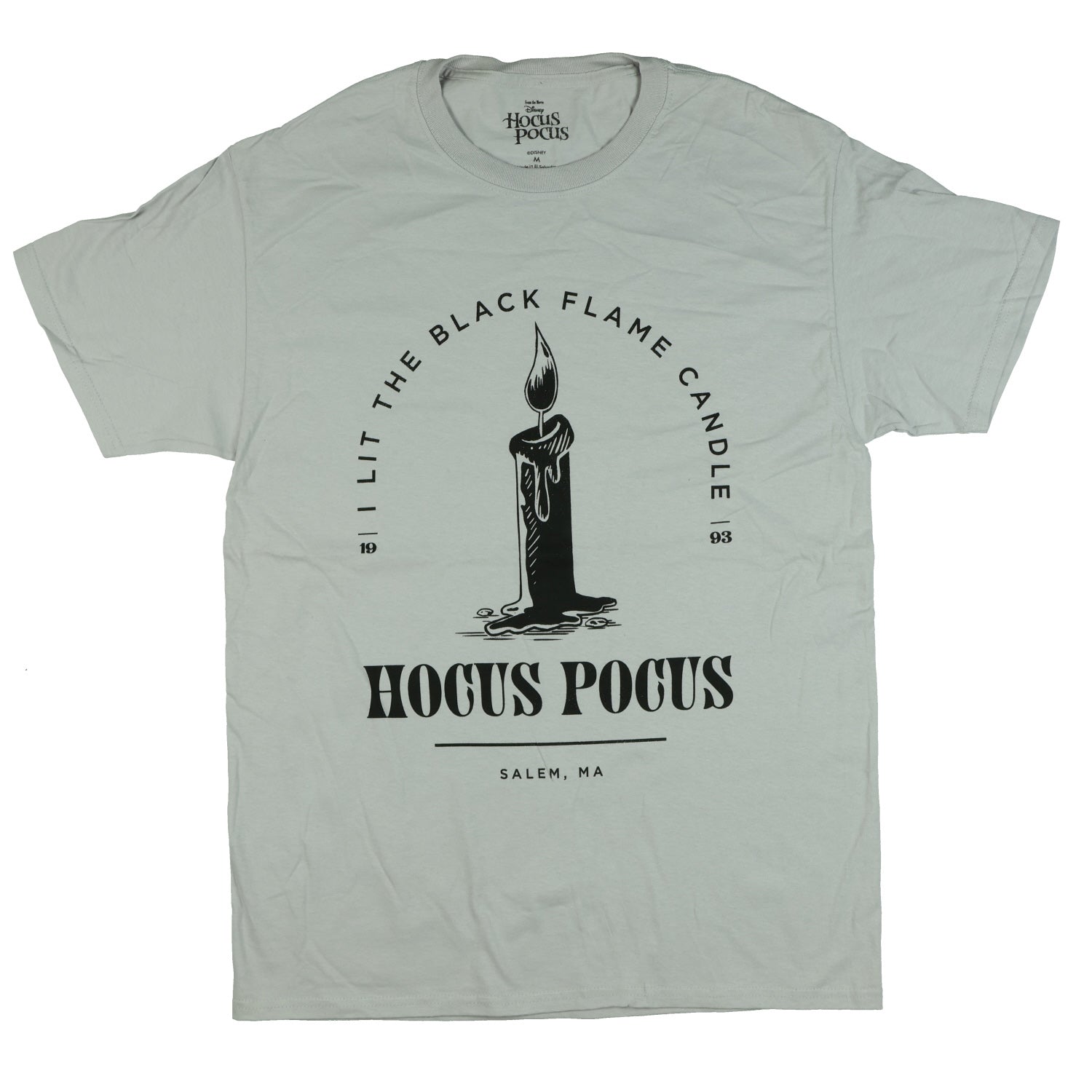 Hocus Pocus T-Shirt Men's I Lit The Black Flame Candle Short Sleeve Top