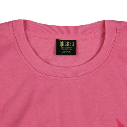Wicked Sweatshirt Women's Defy Gravity Cropped Pullover Crewneck