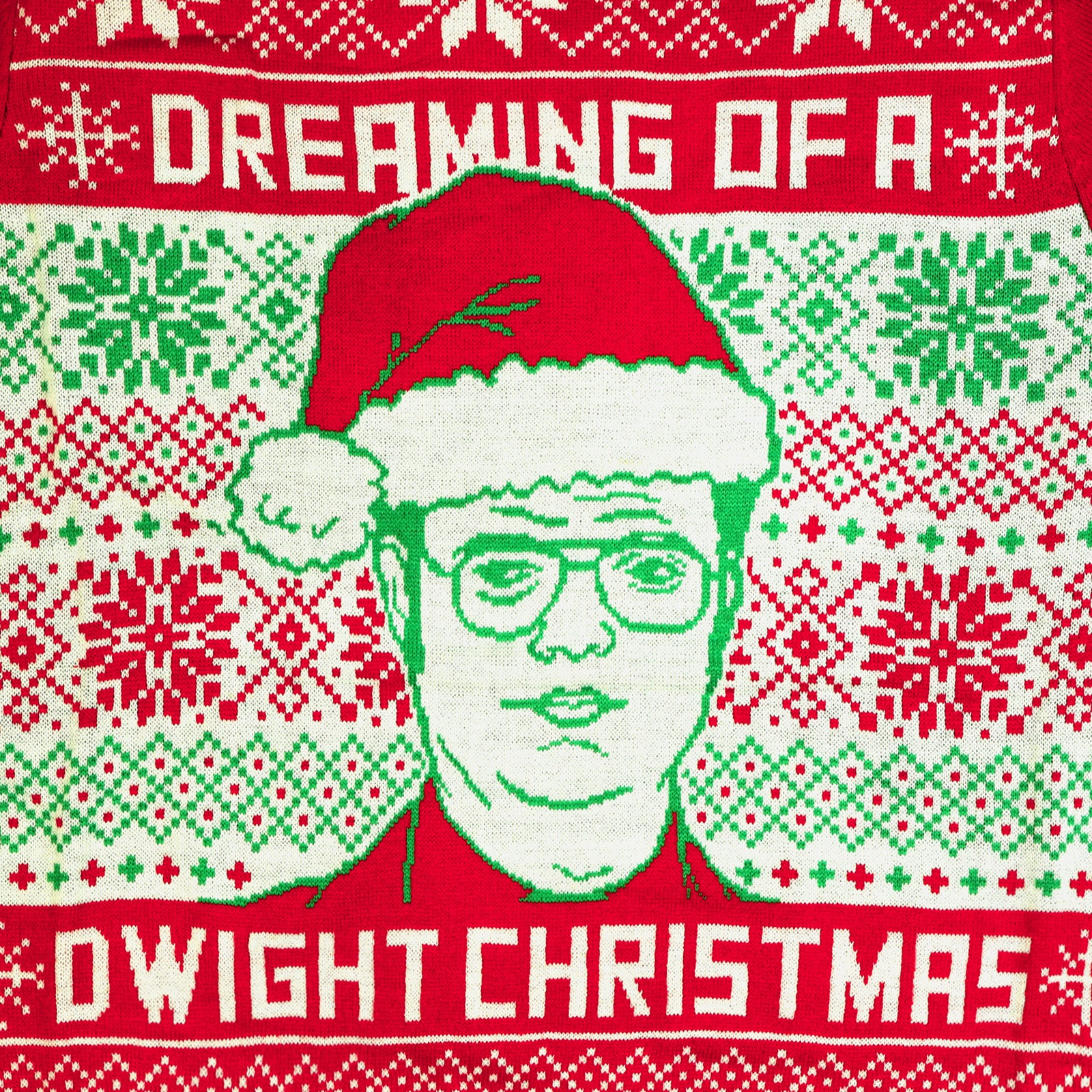 The Office Ugly Sweater Dreaming Of A Dwight Christmas Holiday Pullover