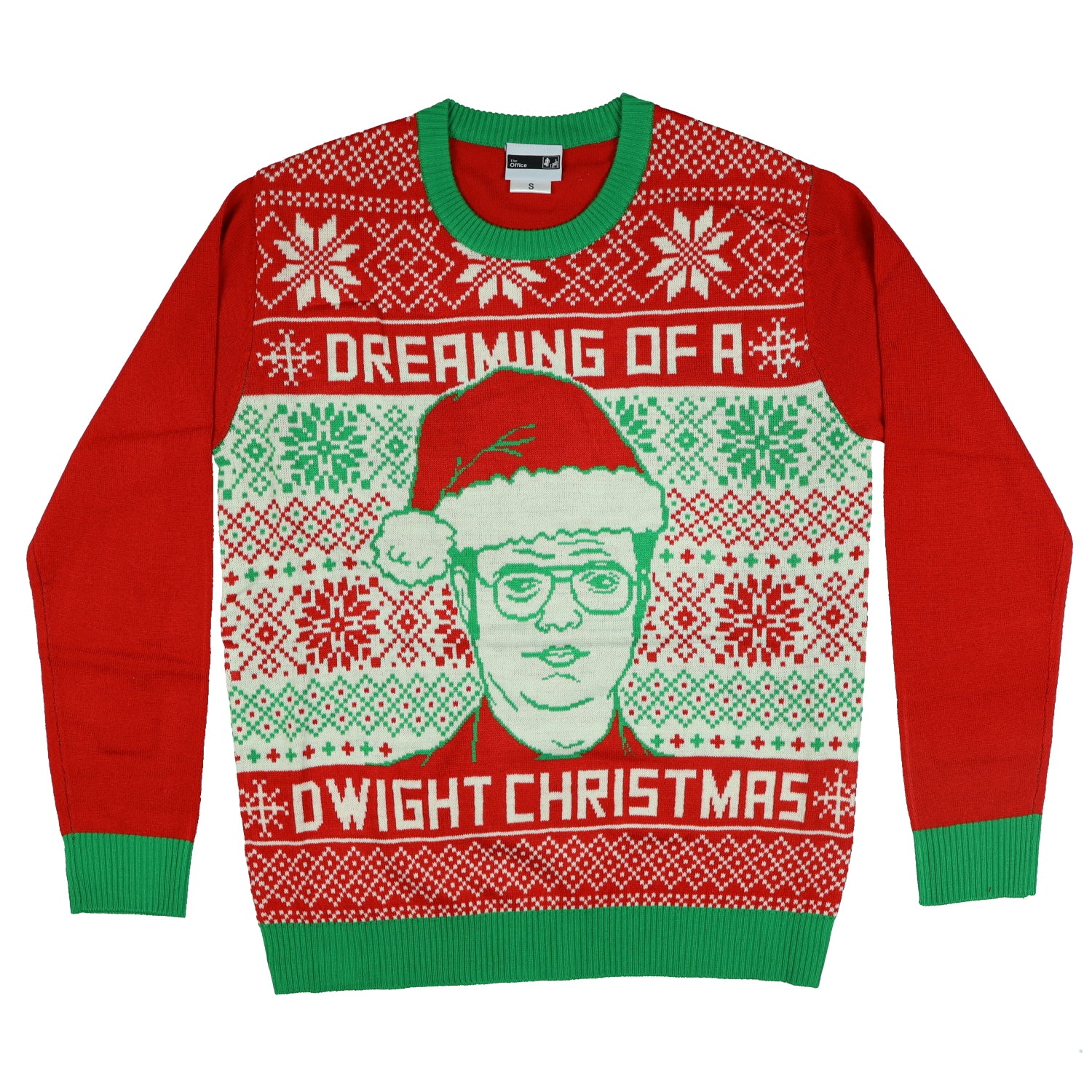 The Office Ugly Sweater Dreaming Of A Dwight Christmas Holiday Pullover