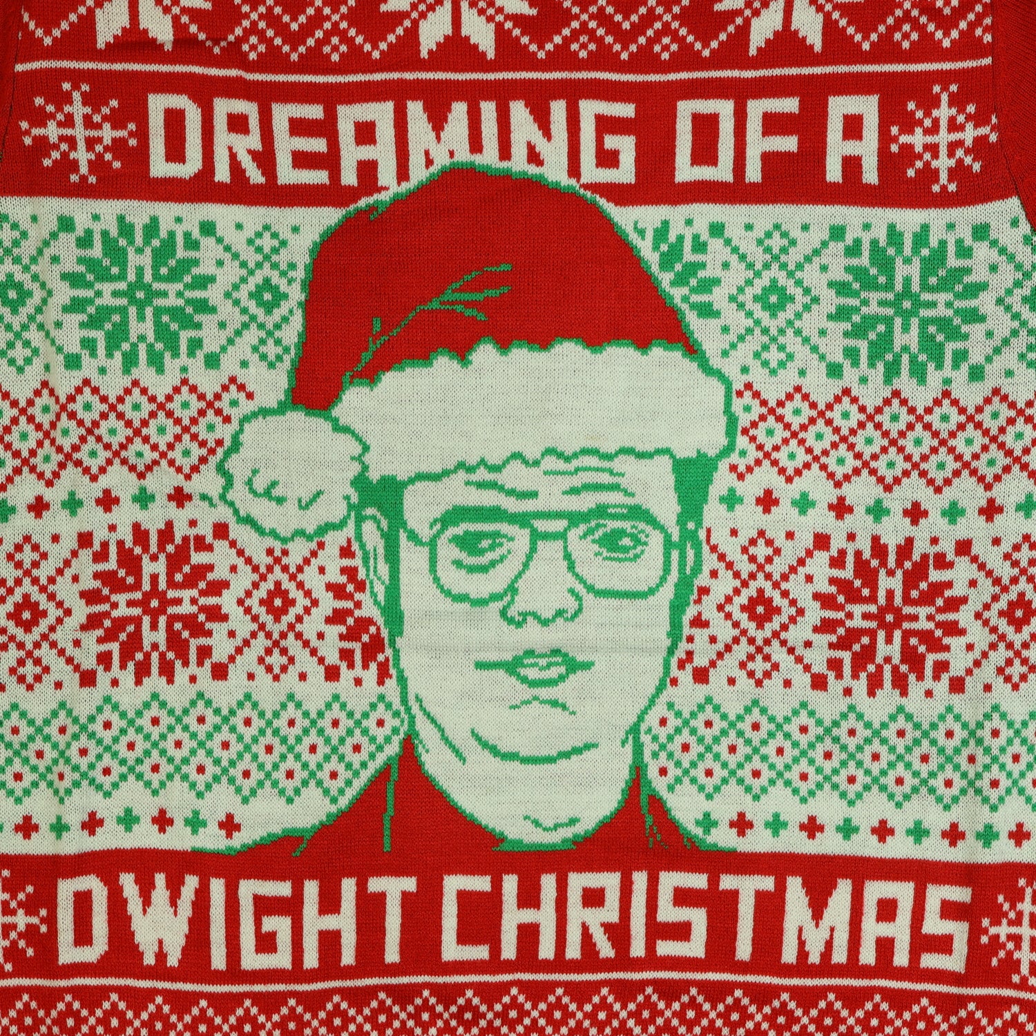 The Office Ugly Sweater Dreaming Of A Dwight Christmas Holiday Pullover