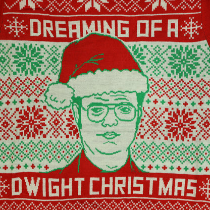 The Office Ugly Sweater Dreaming Of A Dwight Christmas Holiday Pullover
