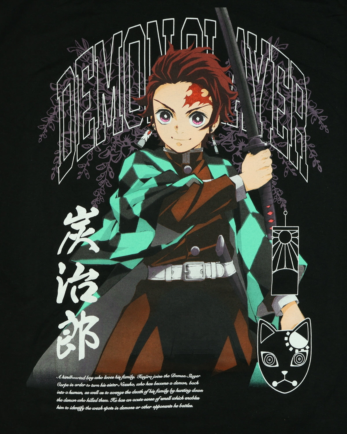 Demon Slayer T-Shirt Men's Tanjiro Kamado Short Sleeve Graphic Top