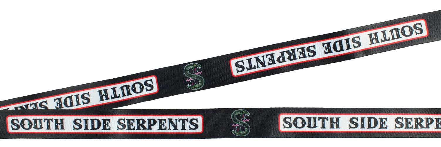 Riverdale Southside Serpents ID Lanyard Badge With 2" Rubber Charm Pendant