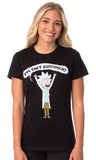 Rick and Morty Women's I'm Tiny Rick Comedy Character T-Shirt Adult
