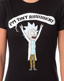 Rick and Morty Women's I'm Tiny Rick Comedy Character T-Shirt