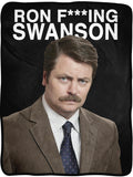 Parks And Recreation Ron Swanson Super Soft Fleece Throw Blanket