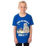 NASA Boys' This Is How I Roll Moon Rover Astronaut Graphic T-Shirt