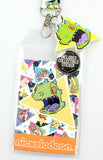 90s Rugrats Reptar ID Lanyard Badge Holder With Collectible Sticker