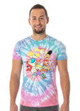 Nickelodeon Men's Rugrats Ren And Stimpy Hey Arnold! Tie Dye T-Shirt