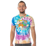 Nickelodeon Rugrats Men's The Crew At Play Tie-Dye T-Shirt