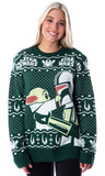 Disney Star Wars Mens' The Mandalorian Grogu Goodbye Holiday Knit Sweater