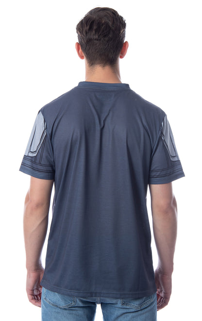 Star Wars Mens' The Mandalorian Mando Holding The Child Costume Shirt