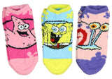 Nickelodeon SpongeBob SquarePants Women's Plush Fuzzy 3 Pack Ankle Socks