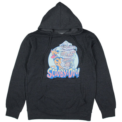 Scooby-Doo Stacked Pizza Distressed Graphic Men's Pullover Sweatshirt Hoodie