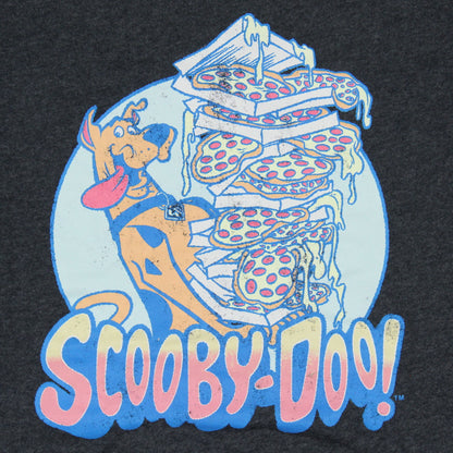 Scooby-Doo Stacked Pizza Distressed Graphic Men's Pullover Sweatshirt Hoodie