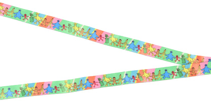 Sesame Street Lanyard ID Badge Holder with Rubber Charm and Collectible Sticker