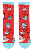 Dr. Seuss Socks Kids Cat In The Hat and Fish Crew Socks 2 Pair