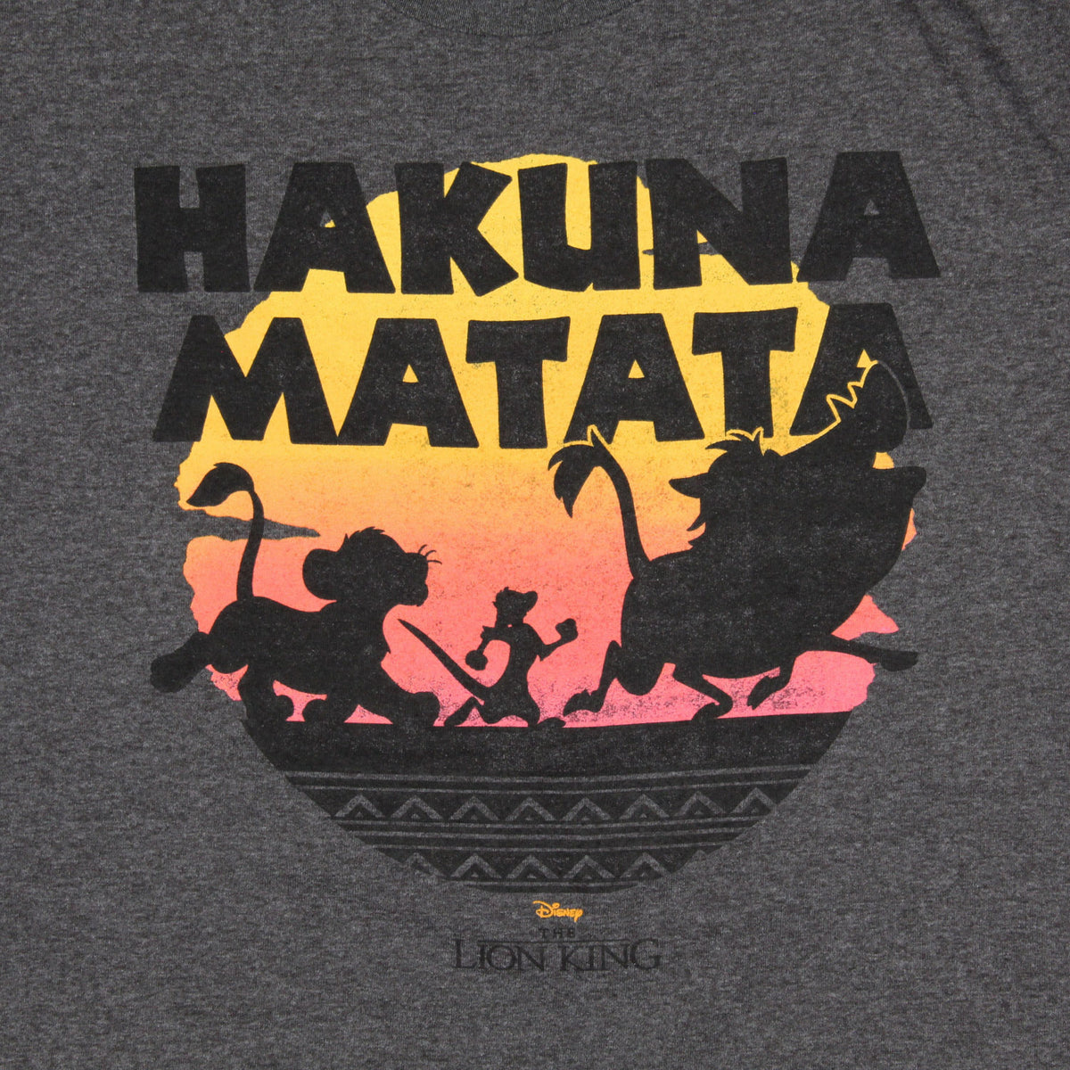 Disney Lion King Men's Hakuna Matata Silhouette Sunset Adult T-shirt