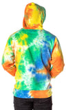 The Simpsons Men's Bart Squishee Brain Freeze Tie Dye Pullover Hoodie