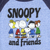 Peanuts Toddler Boys' Snoopy And Friends Raglan Collectible Graphic T-Shirt Kids