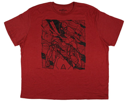 Marvel Comics Men's Spider-Man No Way Home Spider-Man Action Adult T-Shirt
