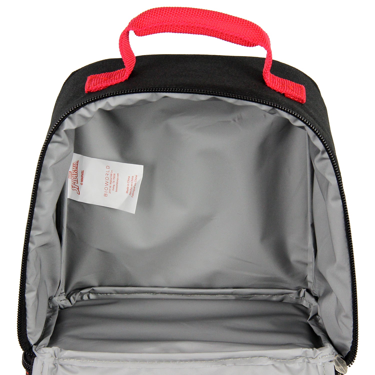 Marvel Spider-Man Comic Superhero Dual Compartment Soft Lunch Kit 10"
