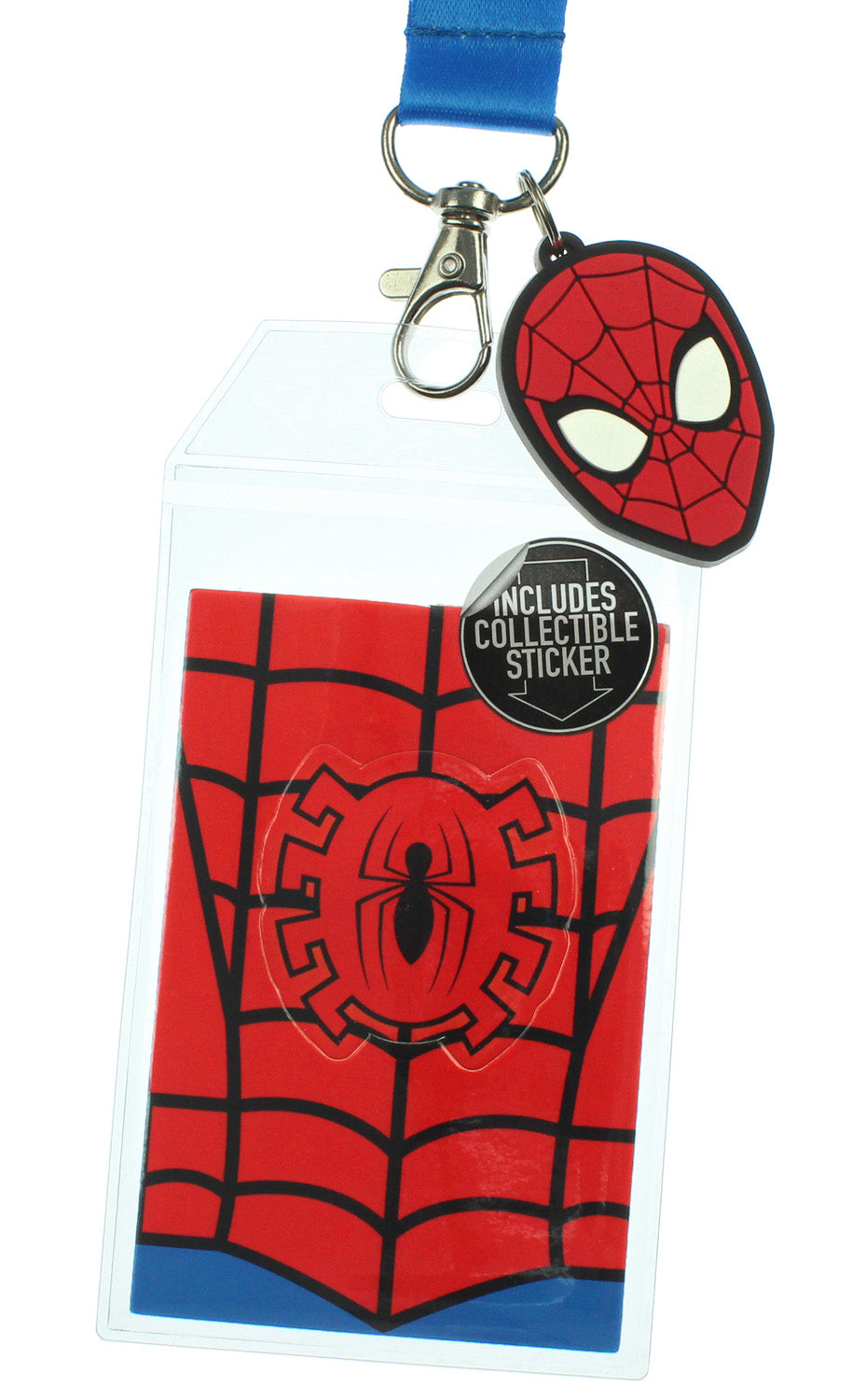 Spider-Man ID Lanyard Badge Holder With 1.5" Charm Pendant