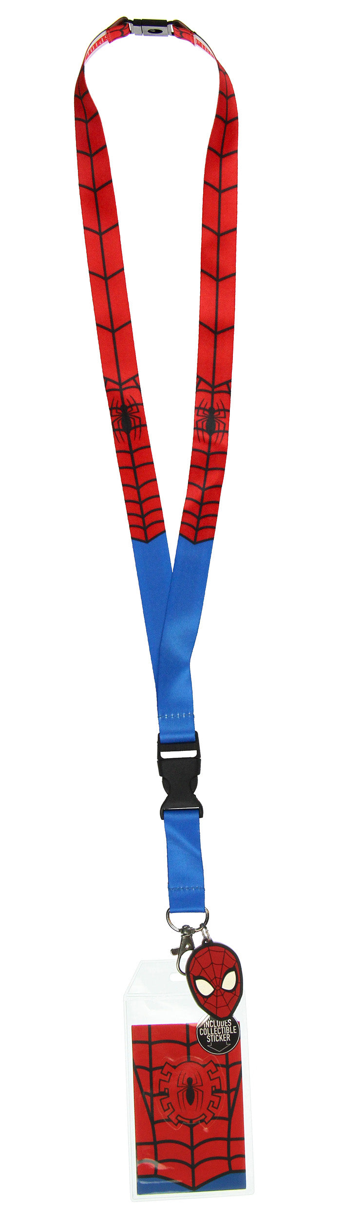 Spider-Man ID Lanyard Badge Holder With 1.5" Charm Pendant