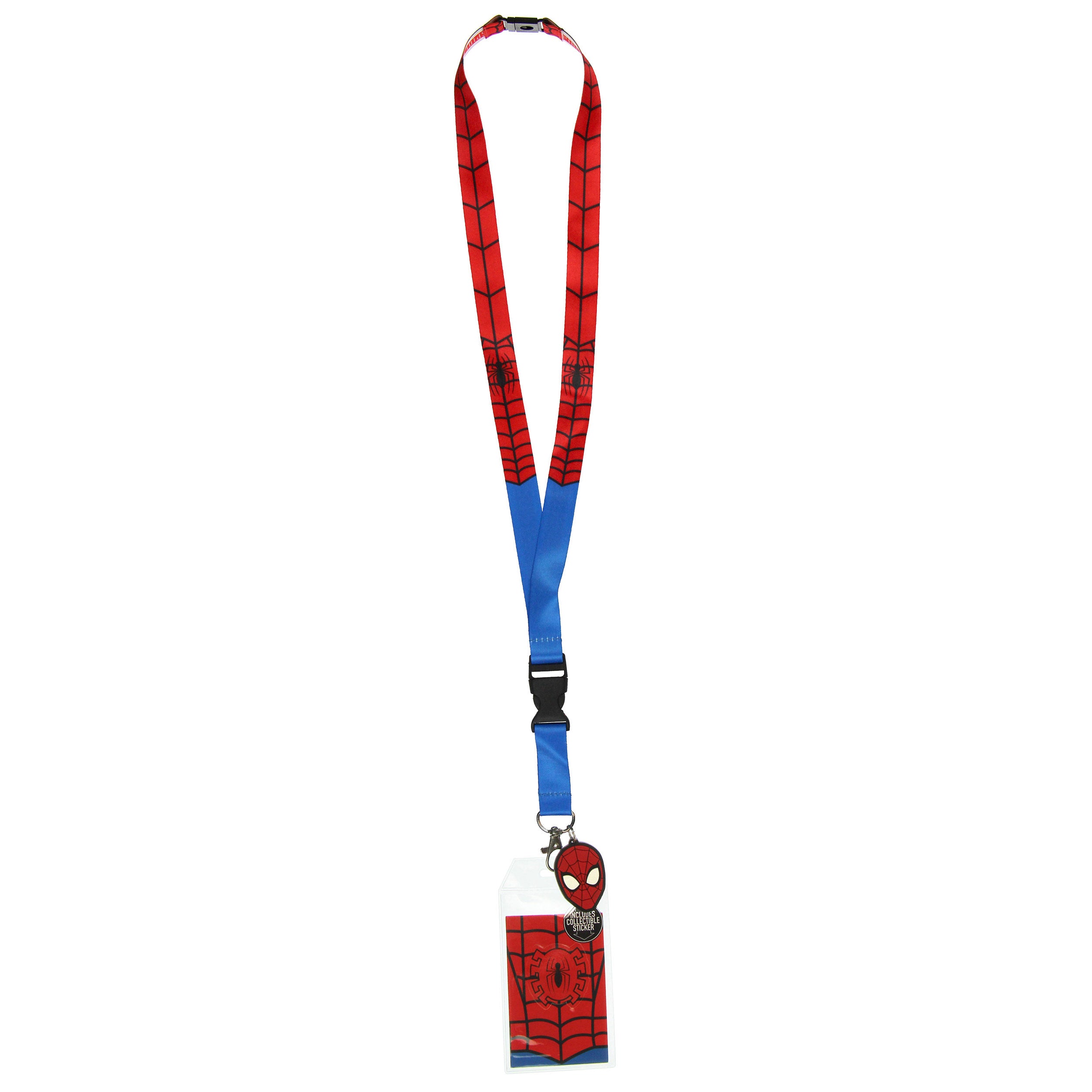 Spider-Man ID Lanyard Badge Holder With 1.5" Charm Pendant