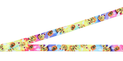 SpongeBob SquarePants and Patrick Riding Krabby Patties ID Badge Holder Lanyard