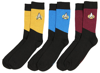 Star Trek The Next Generation Uniform Adult Crew Socks
