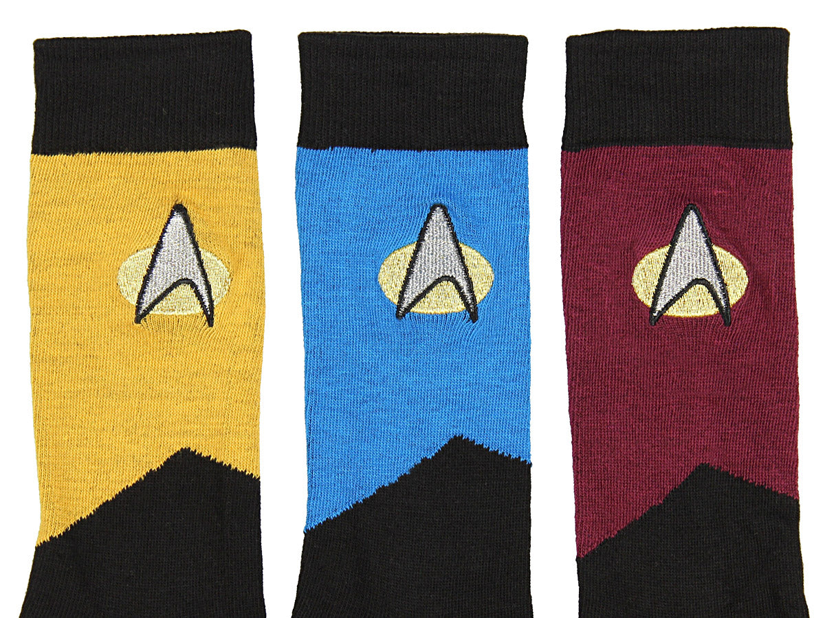 Star Trek The Next Generation Uniform Adult Crew Socks