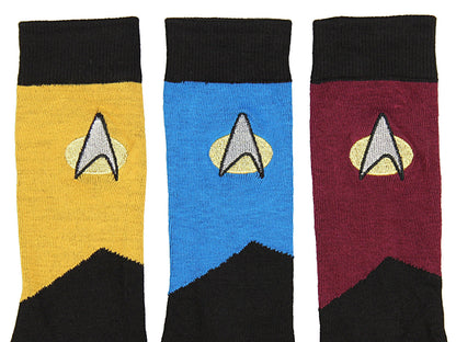 Star Trek The Next Generation Uniform Adult Crew Socks