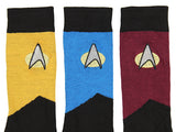 Star Trek The Next Generation Uniform Adult Crew Socks