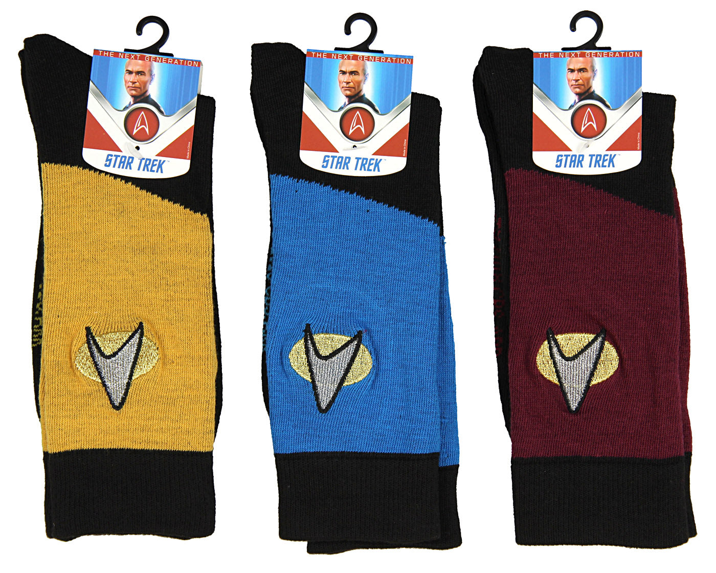 Star Trek The Next Generation Uniform Adult Crew Socks