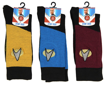 Star Trek The Next Generation Uniform Adult Crew Socks