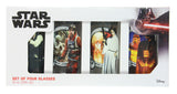 Star Wars Classic Movies 4 Piece 10 OZ. Glass Set