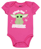 Star Wars Infant Baby Girls Come To The Cute Side Baby Yoda Onesie 3 Pack