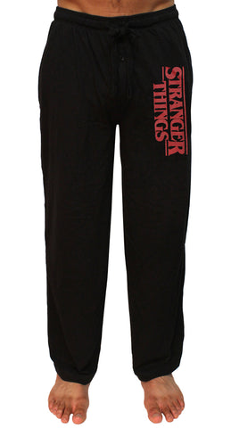 Stranger Things Men's Tv Show Logo Adult Loungewear Pajama Pants (Large)