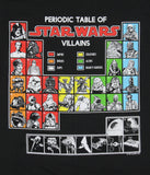 Star Wars Shirt Men's Periodic Table Of Star Wars Villains Adult T-Shirt