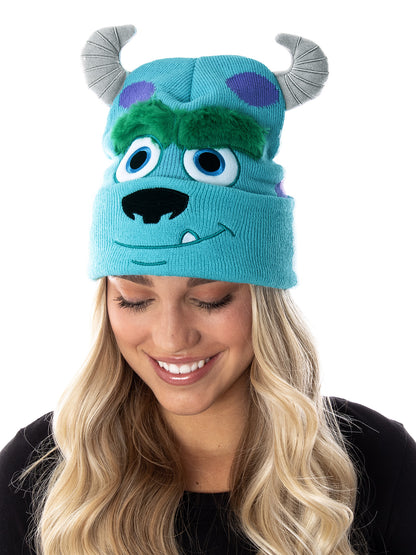 Disney Monsters Inc. Sulley Beanie Embroidered 3D Character Design Costume Hat