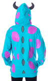Disney Mens or Womens Monsters Inc. Sulley Character Costume Sweatshirt Zip Hoodie