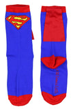 DC Comics Superhero Batman Superman The Flash Youth Boys Caped Crew Socks