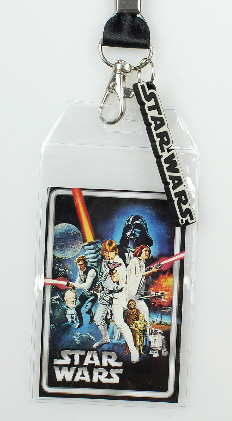 Star Wars ID Lanyard with Clear Badge Holder And Logo