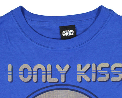 Star Wars Han Solo And Leia I Only Kiss Rebels Juniors T-Shirt (Small)
