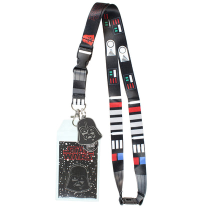 Star Wars Darth Vader ID Lanyard Badge Holder With 1.5" Charm Pendant