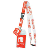 Nintendo Switch ID Lanyard Badge Holder With 2" Rubber Charm Pendant