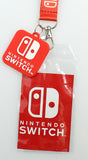 Nintendo Switch ID Lanyard Badge Holder With 2" Rubber Charm Pendant