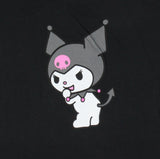 Kuromi Women's Devil Tail Character Design Cropped Short Sleeve T-Shirt